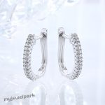 U-Shaped Moissanite Earrings