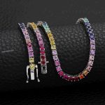 colored gemstone necklace