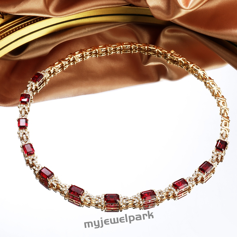 lab diamond station necklace