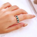 green emerald rings