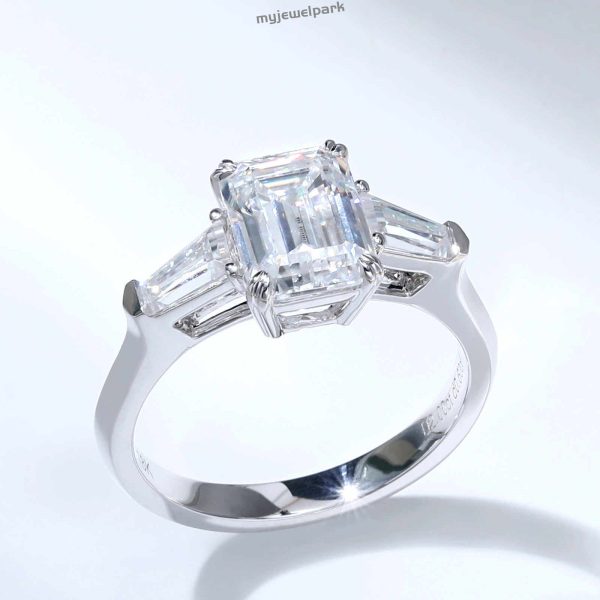 Simple Moissanite Engagement Ring