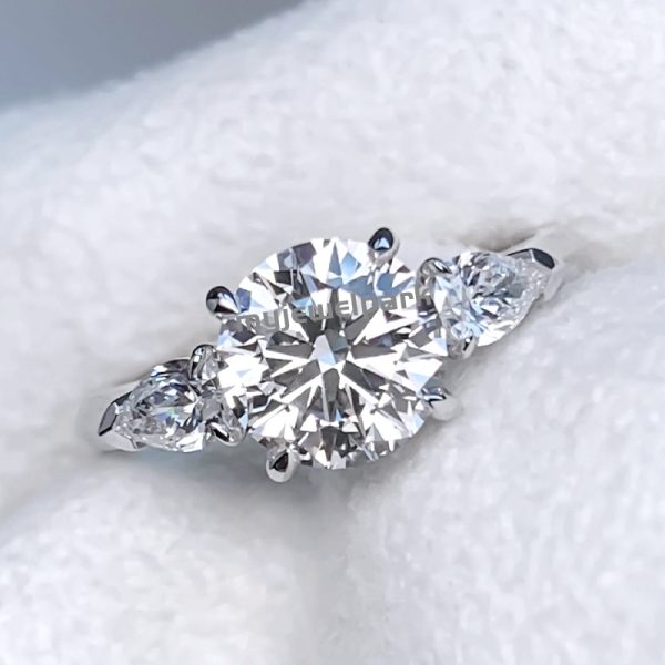 Three Stone Moissanite Ring