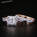 princess moissanite ring