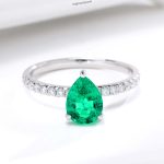 Pear Shaped Emerald Ring