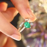 lab grown emerald ring