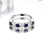 Sapphire Half Eternity Ring