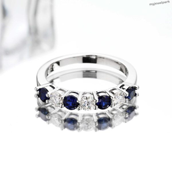 Sapphire Half Eternity Ring