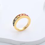 18K Gold Rainbow Ring