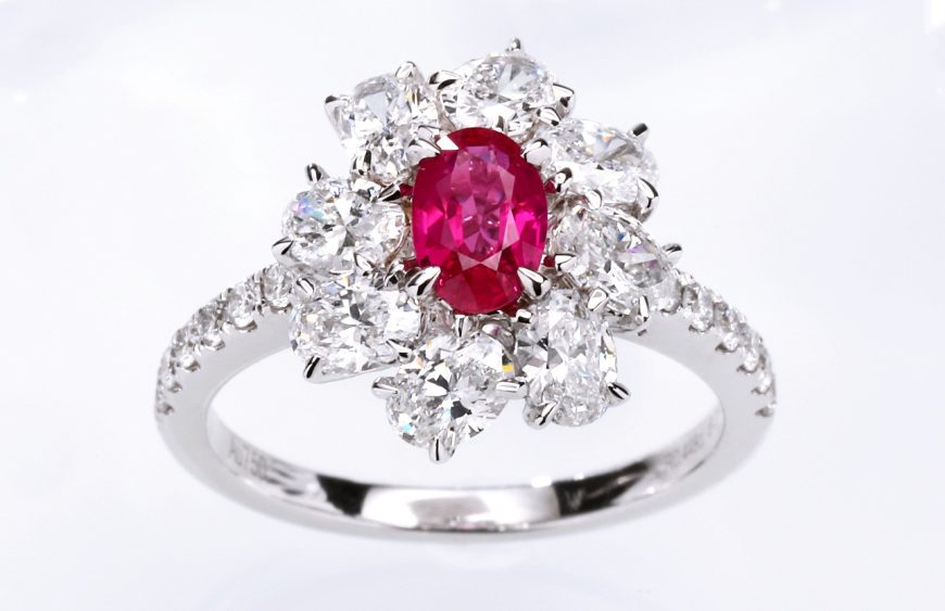 Flower Ruby Ring