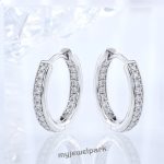 pierced moissanite earrings