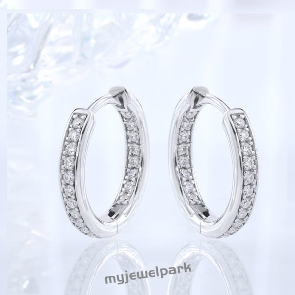 pierced moissanite earrings