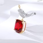 Exquisite Lab Ruby brooch