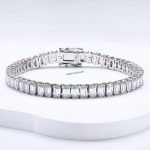 Moissanite rectangular bracelet