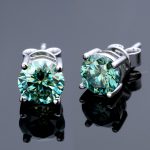 Green Moissanite Earrings