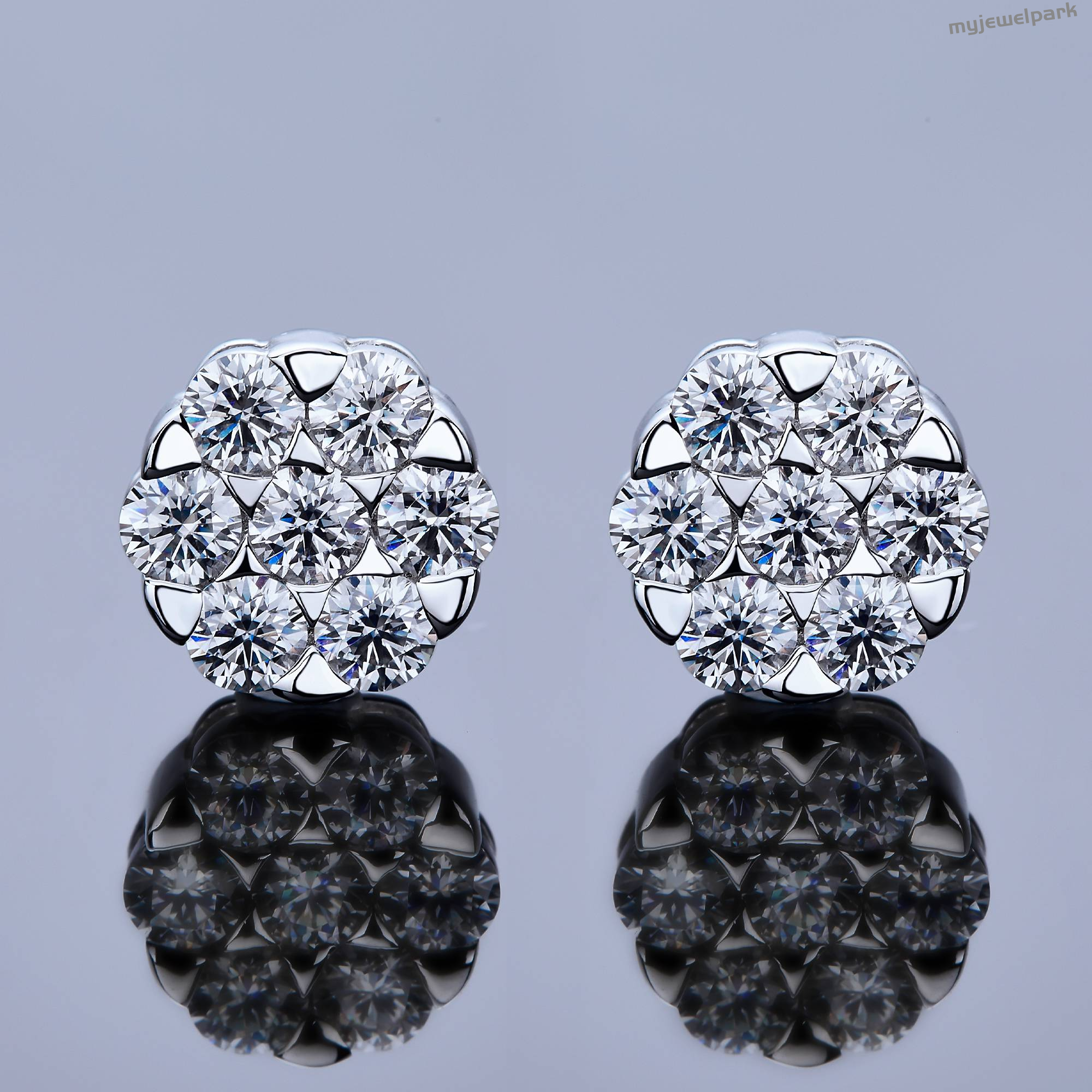 Classic Round Elegant Moissanite Earrings