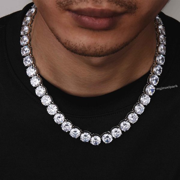 lab diamond chain choker