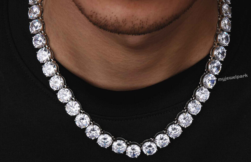 lab diamond chain choker