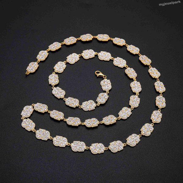 hip-hop moissanite necklace