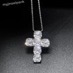 Moissanite Cross Necklace