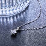 sunflower moissanite necklace