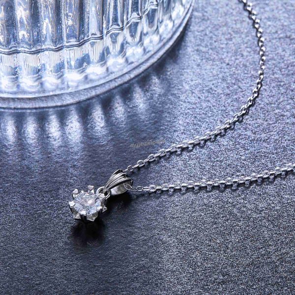 sunflower moissanite necklace