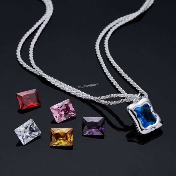 Multi-Colored Moissanite Necklace
