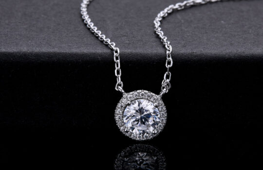 Lab Diamond Solitaire Necklace