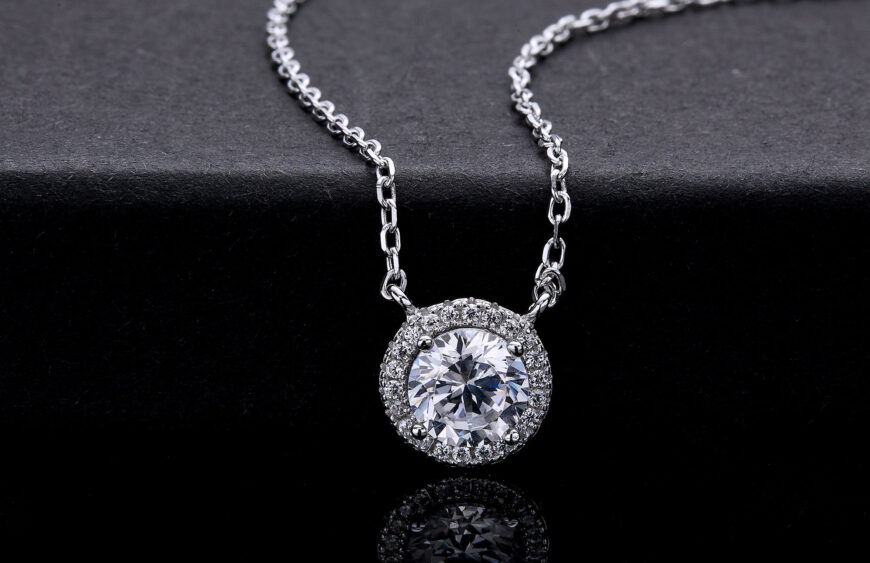 Lab Diamond Solitaire Necklace