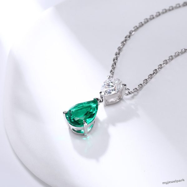 teardrop emerald necklace