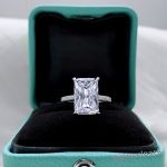 Rectangular Moissanite Ring