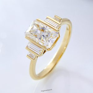 Classic Radiant Moissanite Ring