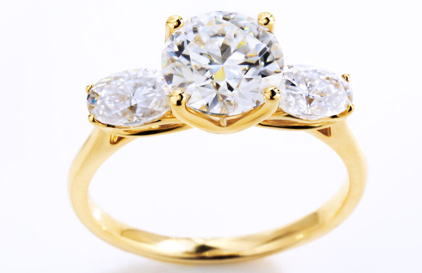 moissanite or cubic zirconia