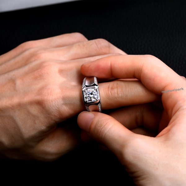 moissanite wedding bands