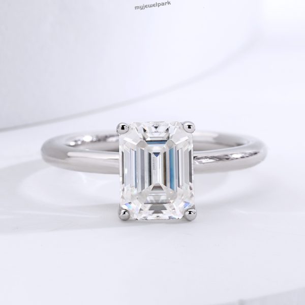 Moissanite Rectangle Ring