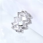 Moissanite Letter Rings