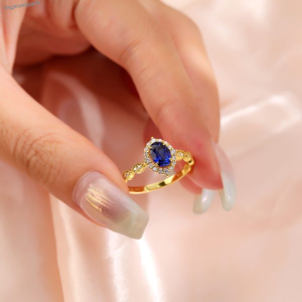 blue sapphire ring