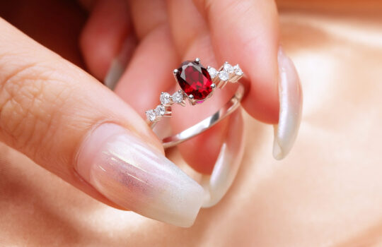 lab ruby minimalist jewelry