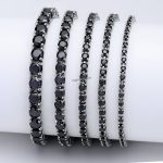 Black Moissanite Bracelet