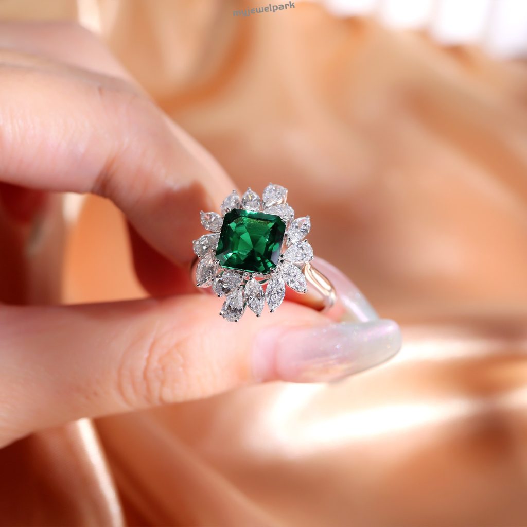 Cultivated Emerald Rings