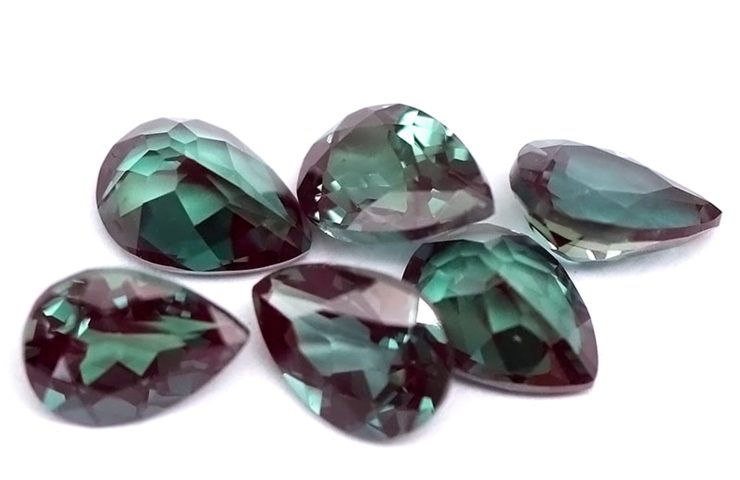 Hand Polished Alexandrite Pear