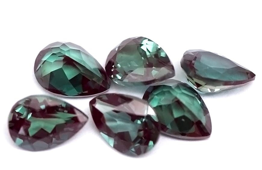 Hand Polished Alexandrite Pear