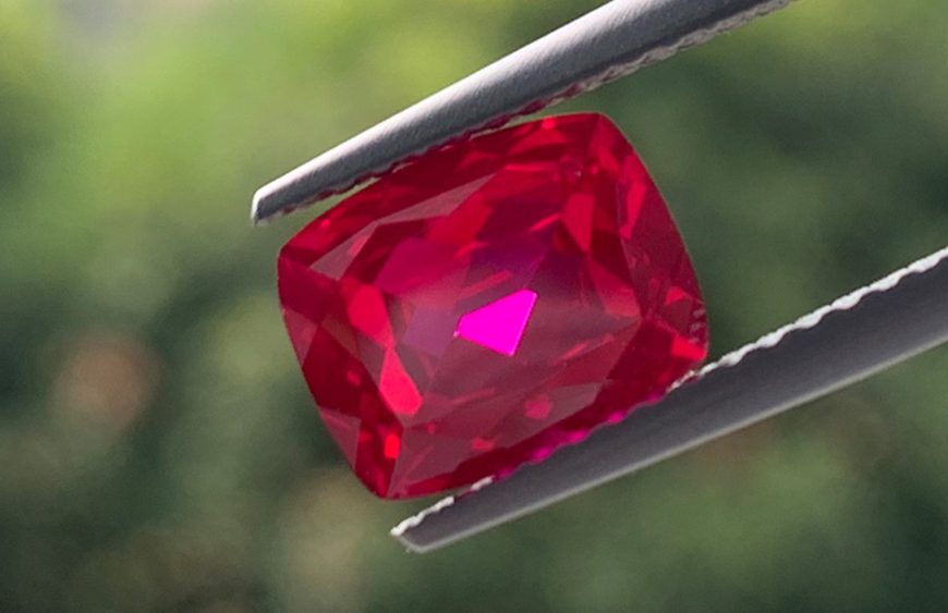 Laboratory-grown rubies