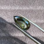 Pear Green Moissanite
