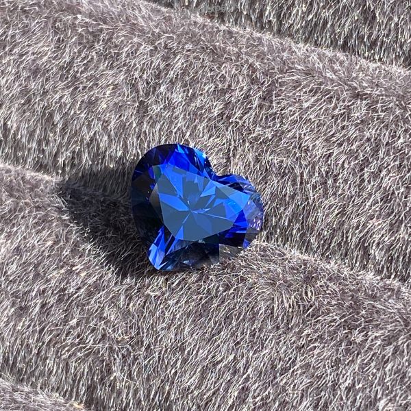 Heart Lab Grown Sapphires