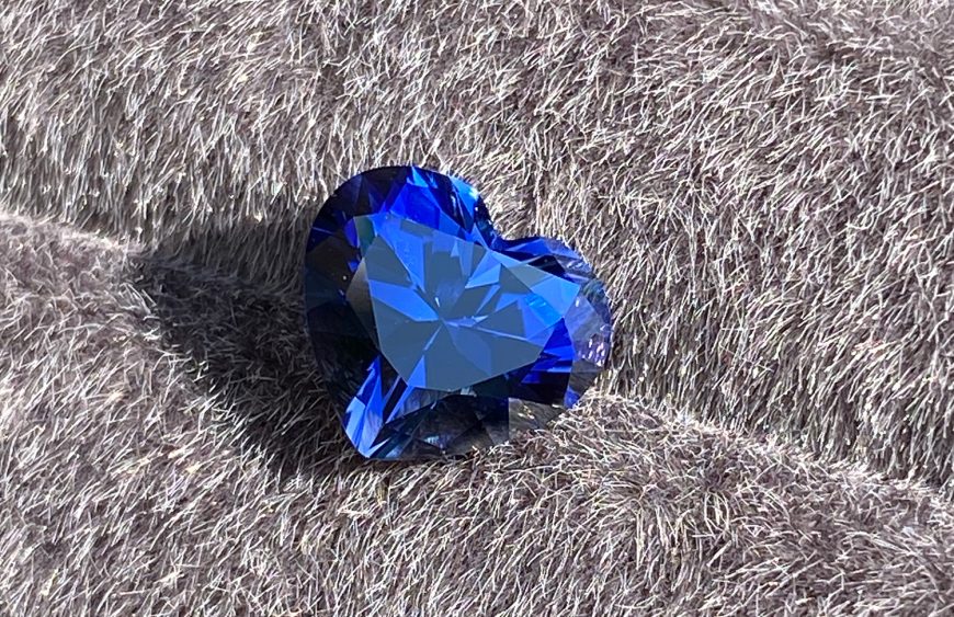 Heart Lab Grown Sapphires