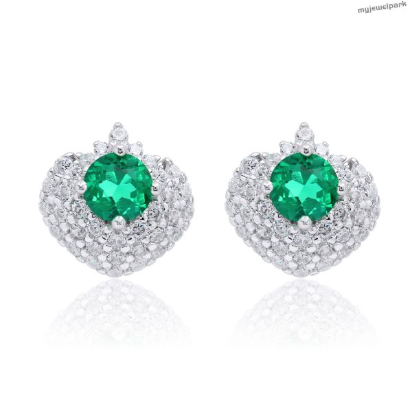 peacock feather earrings