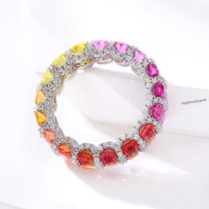 CLR-618-长方彩虹戒指-2