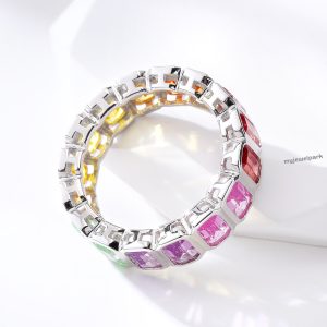CLR-620-长方彩虹戒指-2