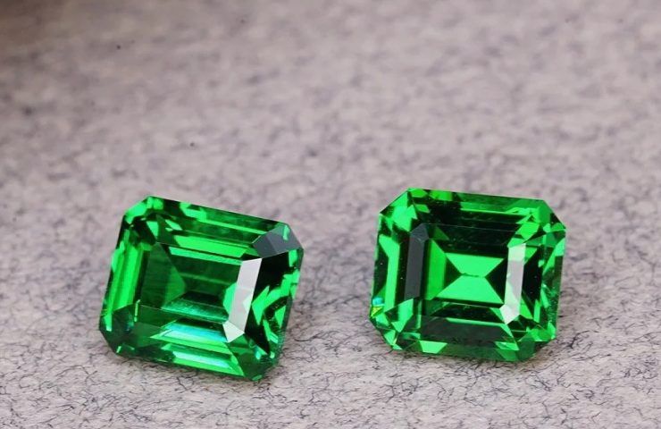 Tsavorite and Emerald