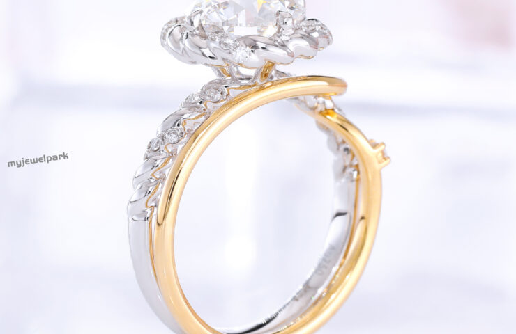 培育钻双色戒指-3